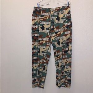 Call of Duty Camo Pajama Pants Adult Large Camouflage Modern Warfare Black Ops